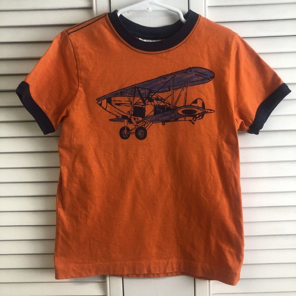 Hanna Andersson Size 110 5 Airplane Tee